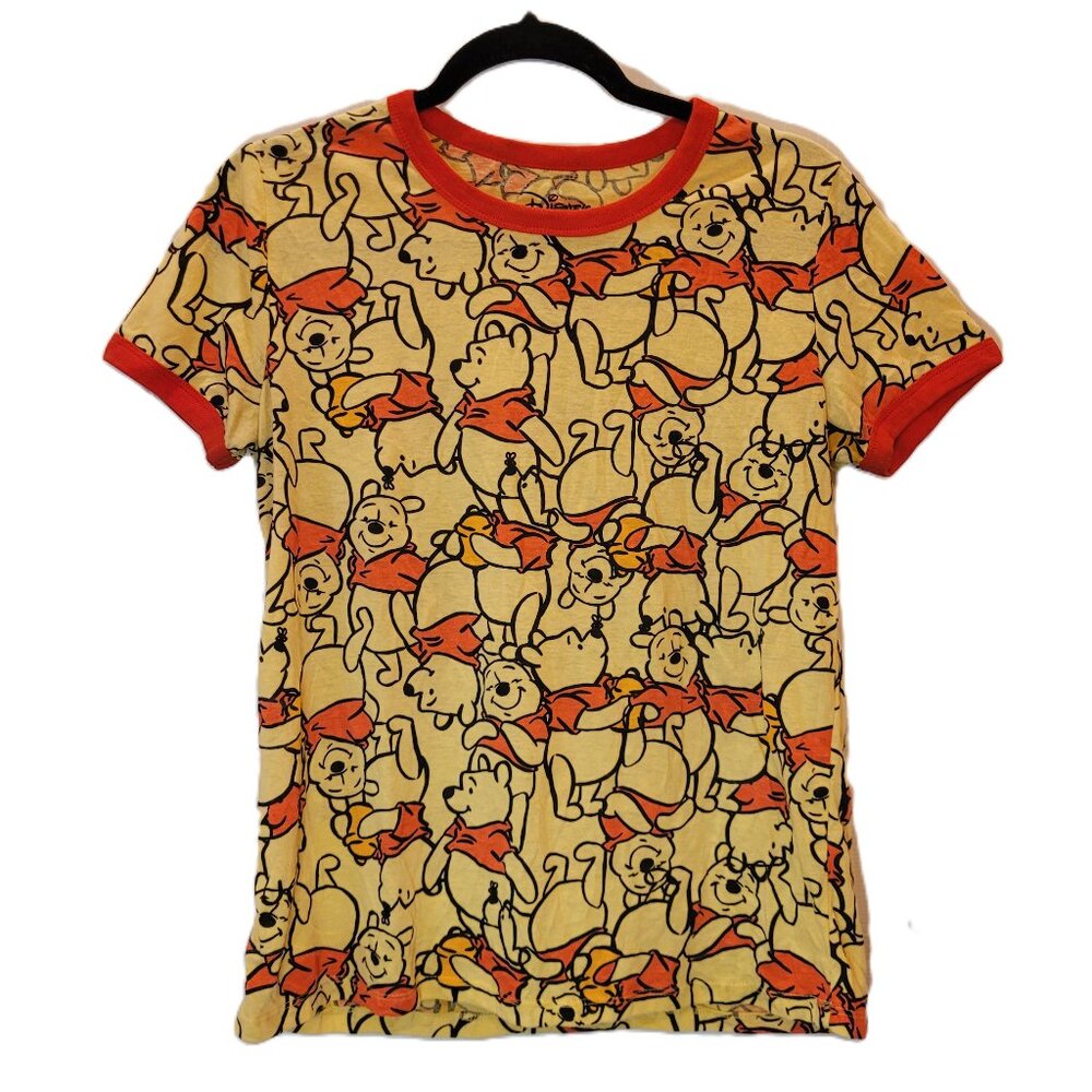Disney Winnie The Pooh Short Sleeve Ringer T-shirt Size XL